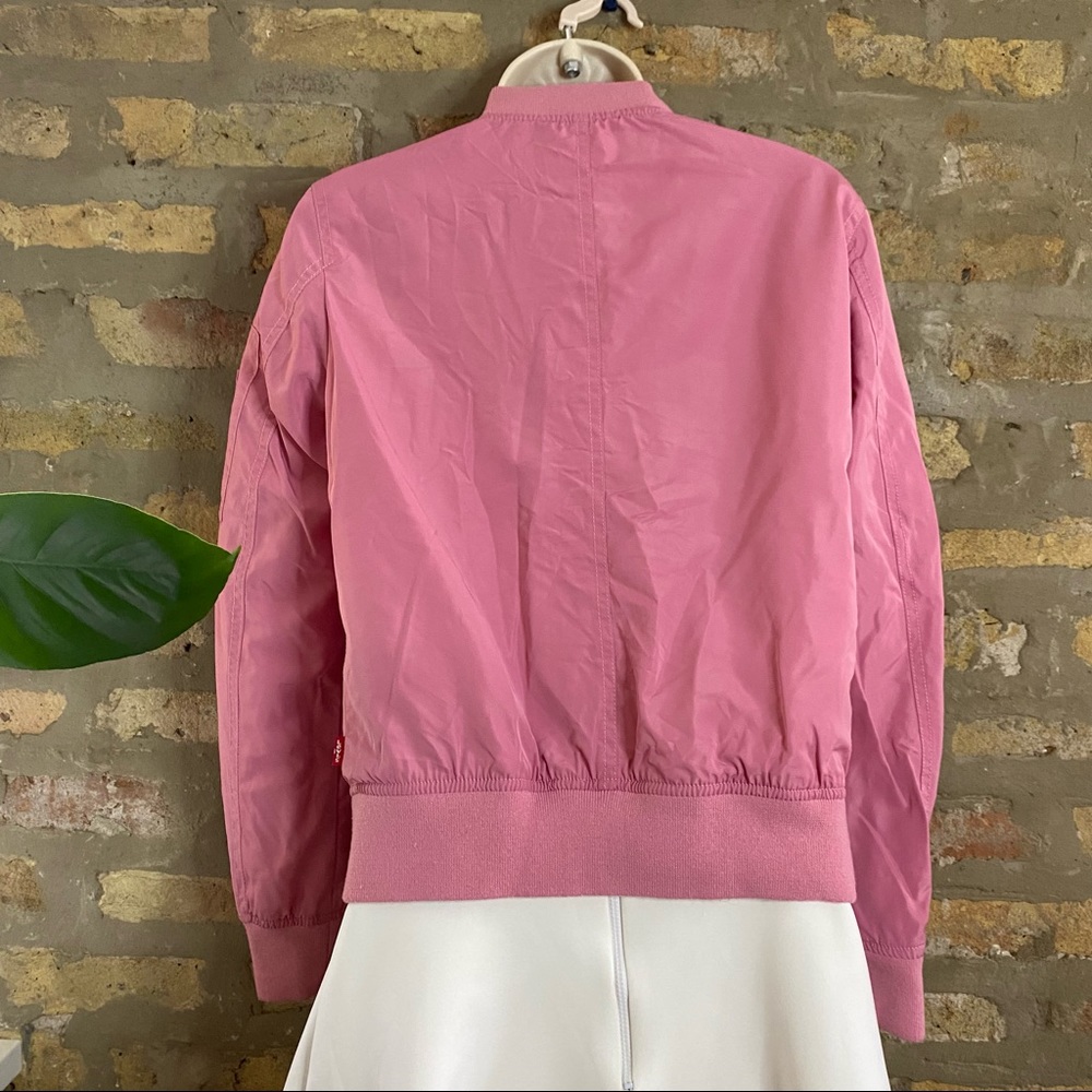 LEVI STRAUSS ~ Pink Bomber Nylon Lightweight Jacket - Picture 4 of 11